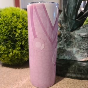 Medical Theme 20oz Skinny SS Tumbler w/ Lid, Lavender Purple Color